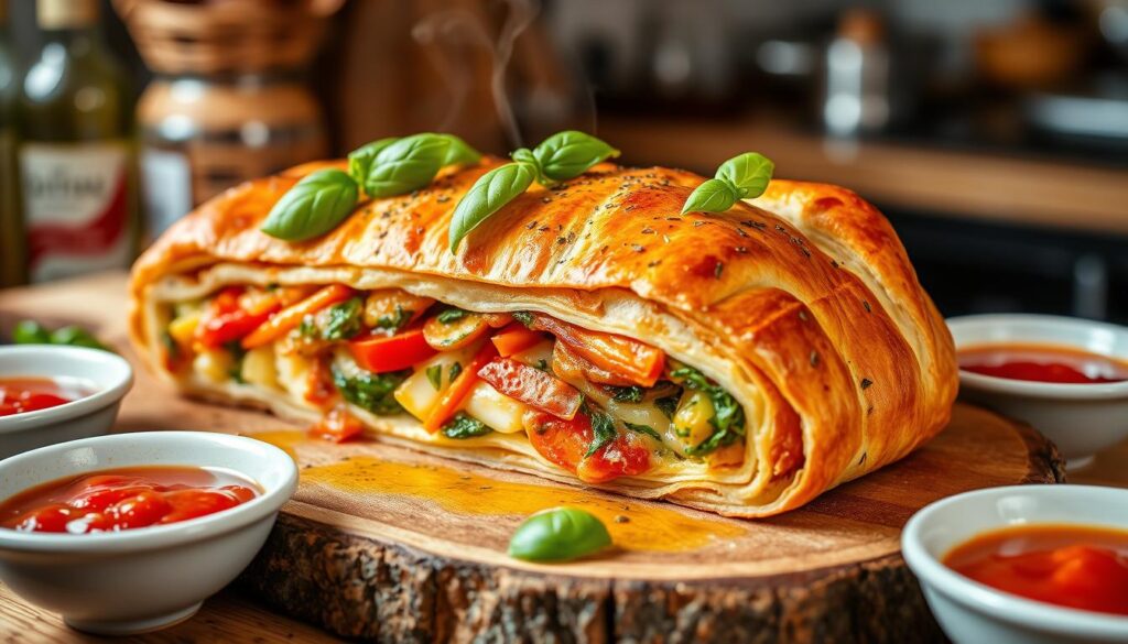 Blätterteig-Stromboli Rezept: Herzhaftes Italienisches Fingerfood